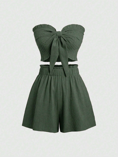 Two Piece Clothes Set With Wrapping Top Summer Co Ordbeach Co Ordfestival Co Ord