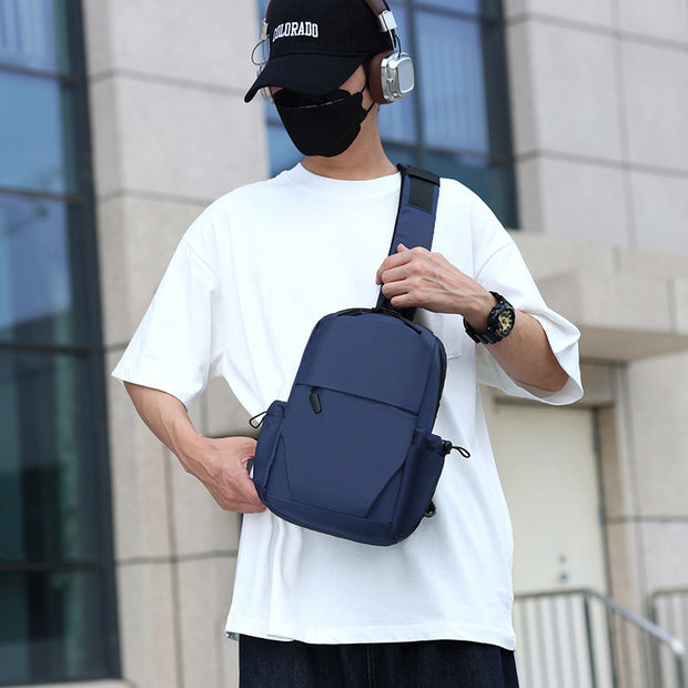 Chest Bag Men's Lightweight And Large Capacity Shoulder Messenger Bag