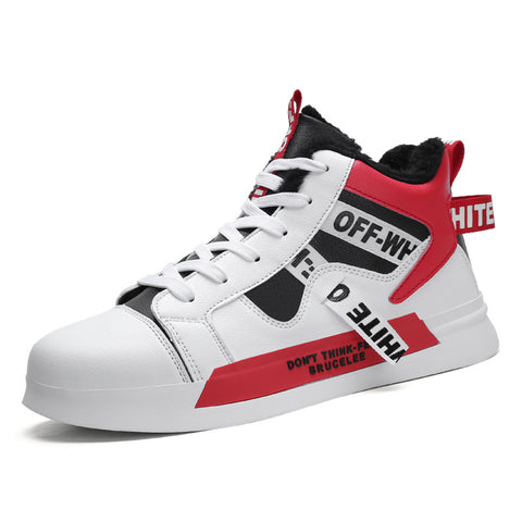 High Top Men's Shoes Youth Sneakers Winter  Shoes