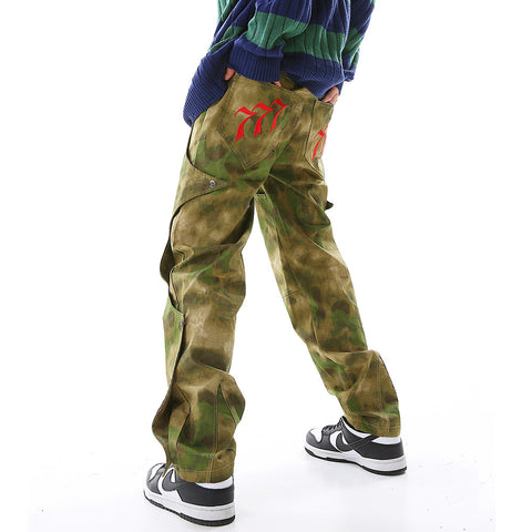 Tactical Camo Cargo Pants Men's Loose Fit