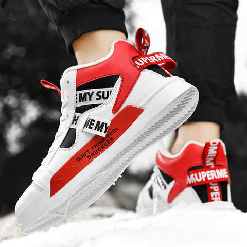 High Top Men's Shoes Youth Sneakers Winter  Shoes