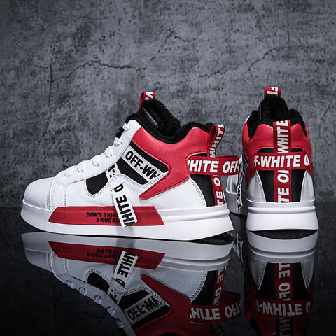 High Top Men's Shoes Youth Sneakers Winter  Shoes