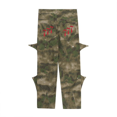 Tactical Camo Cargo Pants Men's Loose Fit