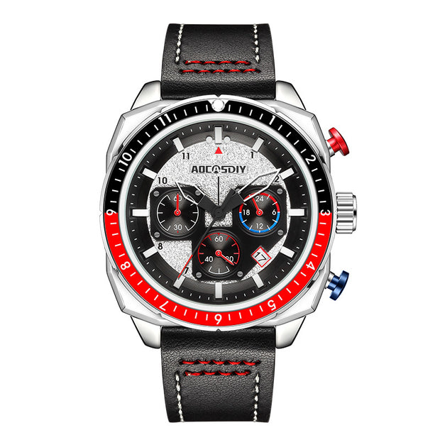 Sports And Leisure Multifunctional Luminous Waterproof Quartz Watch